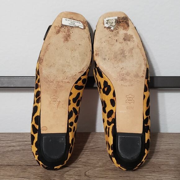 Via Spiga Women's Ballet Flats Shoes Size 6.5 Leopard Print Medium - Picture 6 of 8